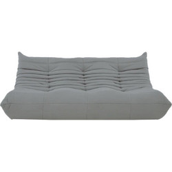 Nextdeco Togo alcantara Τριθέσιος Καναπές Γκρι 174x102x70cm 11018-02
