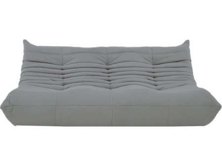 Nextdeco Togo alcantara Τριθέσιος Καναπές Γκρι 174x102x70cm 11018-02