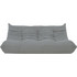 Nextdeco Togo alcantara Τριθέσιος Καναπές Γκρι 174x102x70cm 11018-02