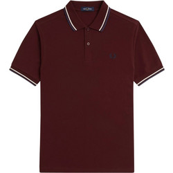 Fred Perry Ανδρική Μπλούζα Polo Κοντομάνικη Μπορντό M3600-Y40