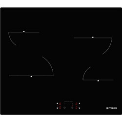 Pyramis PHC62410FMB Κεραμική Εστία Αυτόνομη με Λειτουργία Κλειδώματος
