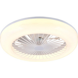 RL Lighting Mora R64032101 Ανεμιστήρας Οροφής 45cm 13W με Φως & Τηλεχειριστήριο Λευκός