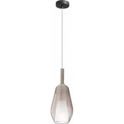 LUCE Pirex I-PIREX-S16-MAR Κρεμαστό Φωτιστικό Οροφής Μονόφωτο Γκρι