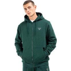 Venimo Ανδρική Ζακέτα Fleece με Κουκούλα και Φερμουάρ Χακί 17-21200901-061
