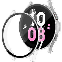 Techsuit Defense360 Pro Πλαστική Θήκη Tempered Glass για Samsung Galaxy Watch 4 / 5 44mm Διαφανής