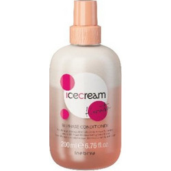 Inebrya Ice Cream Bi-Phase Conditioner Κερατίνης για Επανόρθωση για Ξηρά Ταλαιπωρημένα & Βαμμένα Mαλλιά 200ml