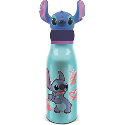 Stor 3D Stitch Παιδικό Παγούρι Αλουμινίου Γαλάζιο 690ml
