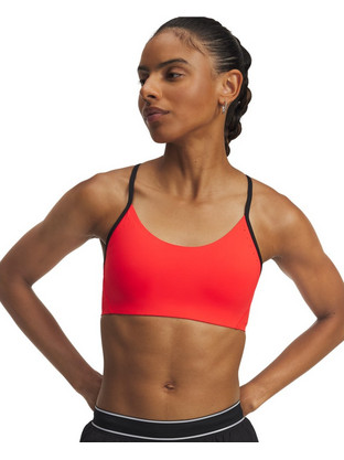 Under Armour Halo Bonded Αθλητικό Μπουστάκι με Μέτρια Στήριξη Πορτοκαλί 6009068-713