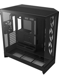 NZXT H9 Flow RGB Black Gaming Midi Tower Κουτί Υπολογιστή RGB με Πλαϊνό Παράθυρο