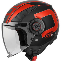 Axxis Metro S Duo B15 Matt Black Red Κράνος Μηχανής Jet 1200gr