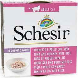 Schesir Adult with Tuna, Chicken & Rice in Jelly 85gr