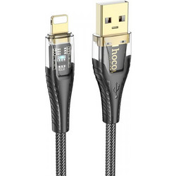 Hoco U121 Braided USB-A to Lightning Cable 1.2m Black 6942007606967