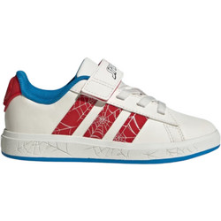 Adidas Spider-Man Grand Court Παιδικά Sneakers Λευκά Κόκκινα Γαλάζια JS0778