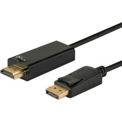 SAVIO Καλώδιο DisplayPort to HDMI Male 1.5m Black CL-56