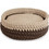 Camon Macrame Καλάθι Κρεβάτι Σκύλου Καφέ Μπεζ 40x40cm CG008C