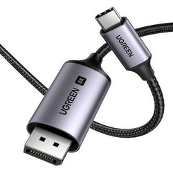 Ugreen Καλώδιο DisplayPort 1.4 to USB-C Male Braided 2m Black 25158