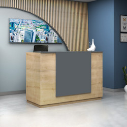 Megapap Gemini Γραφείο Reception Ξύλινο 180x70x110cm GP028-0136,1