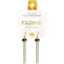 Farma Bijoux Γυναικεία Σκουλαρίκια Κρεμαστά από Ορείχαλκο Επιχρυσωμένα BEPG21