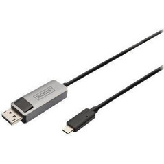 Digitus Καλώδιο DisplayPort 1.4 to USB-C Male 1m Black DB-300334-010-S