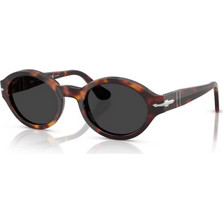 Persol PO3378S 24/48 Ανδρικά Γυαλιά Ηλίου Στρογγυλά Κοκάλινα Ταρταρούγα με Μαύρο Φακό