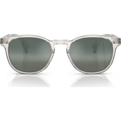 Oliver OV5298SU 166941 Ανδρικά Γυαλιά Ηλίου Στρογγυλά Κοκάλινα Διαφανή με Μαύρο Φακό