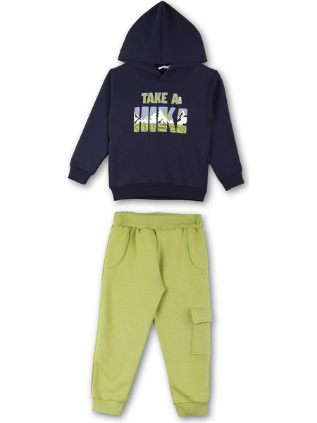 NEK Παιδικό Σετ Φόρμας Navy Μπλε Lime 143724