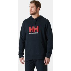 Helly Hansen Logo Hoodie 2.0 Ανδρικό Αθλητικό Φούτερ με Κουκούλα Navy Μπλε 30394-597