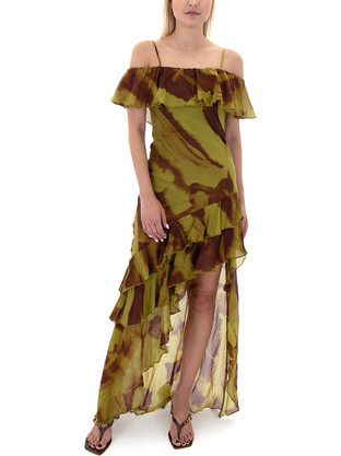My Tiffany Wearables Maxi Καλοκαιρινό Φόρεμα για Γάμο / Βάπτιση Πράσινο S25T0116