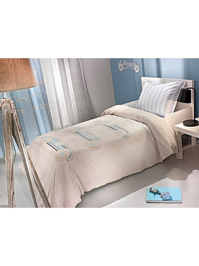 Saint Clair Παιδική Κουβέρτα Βελουτέ Race 160x220 Μπεζ