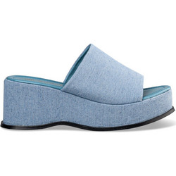 Envie Shoes Καλοκαιρινές Γυναικείες Πλατφόρμες Ψηλές Μπλε E15-19144-144