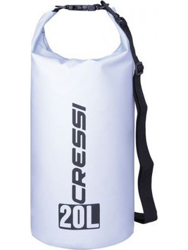 Cressi XUA928320 Στεγανός Σάκος Ώμου 20lt Λευκός