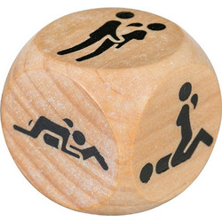 Wooden Dice With Sexual Positions Ερωτικά Ζάρια 8433345303529