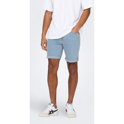 Only & Sons Ανδρική Βερμούδα Τζιν Γαλάζια 22029038