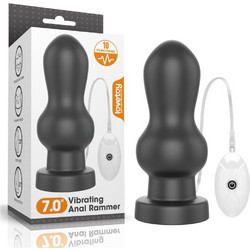 Lovetoy Anal Rammer Πρωκτική Σφήνα Ασύρματη με Δόνηση 18cm Μαύρη