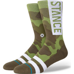 Stance Og Ανδρικές Κάλτσες Ψηλές με Σχέδια Χακί M556D17OGG-CAM