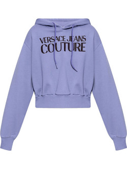 Versace Γυναικείο Φούτερ Oversized με Κουκούλα Μωβ 77HAIE08CF00E-281