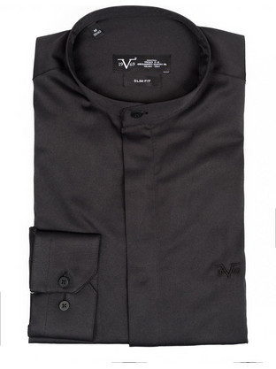 Versace 19V69 11.36 Ανδρικό Πουκάμισο Μακρυμάνικο Slim Fit με Mao Γιακά