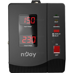 Njoy Alvis Σταθεροποιητής Τάσης Relay 2000VA με 2 Πρίζες Schuko
