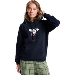 Roxy Surf Stoked Γυναικείο Φούτερ Oversized με Κουκούλα & Τσέπες Μαύρο ERJFT05020-KVJ0