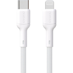 Dudao L9X Braided USB-C to Lightning Cable 30W 2m White 6976625334575