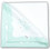 Ninetta Bebe 500 Oh Baby Πάνα Αγκαλιάς Πικέ Λευκή Τιρκουάζ 90x90cm