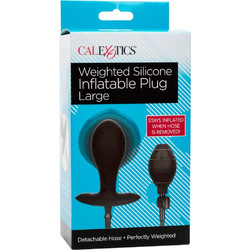 CalExotics Weighted Silicone Inflatable Πρωκτική Σφήνα 8.3cm Μαύρη