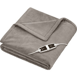 Beurer HD 150 Cozy Taupe Ηλεκτρική Διπλή Κουβέρτα Πλενόμενη με Χρονοδιακόπτη Γκρι 150W 200x150cm