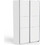 InsideHome Δίφυλλη Ντουλάπα Ρούχων Συρόμενη Ghost Λευκή 117x60x203cm 0181.CB01