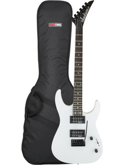 Jackson JS12 Dinky Ηλεκτρική Κιθάρα ST Style με Μαγνήτες HH & Ταστιέρα Amaranth White Bundle
