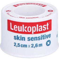 Leukoplast Skin Sensitive Επιδεσμική Ταινία 2.5cm x 2.6m