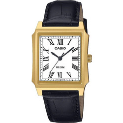 Casio Ανδρικό Ρολόι με Μαύρο Δερμάτινο Λουράκι MTP-B190GL-7BVEF
