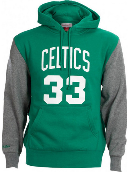 Mitchell & Ness Celtics 33 Ανδρικό Αθλητικό Φούτερ με Κουκούλα Πράσινο FNNP3417-BCE86LBIGNGY