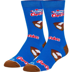 Cool Hostess Cupcakes Ανδρικές Κάλτσες Ψηλές με Σχέδια Royal Blue 12963MCNCF