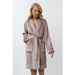 Aruelle Eva Γυναικεία Ρόμπα Χειμωνιάτικη Fleece Καφέ 39.01.23.875